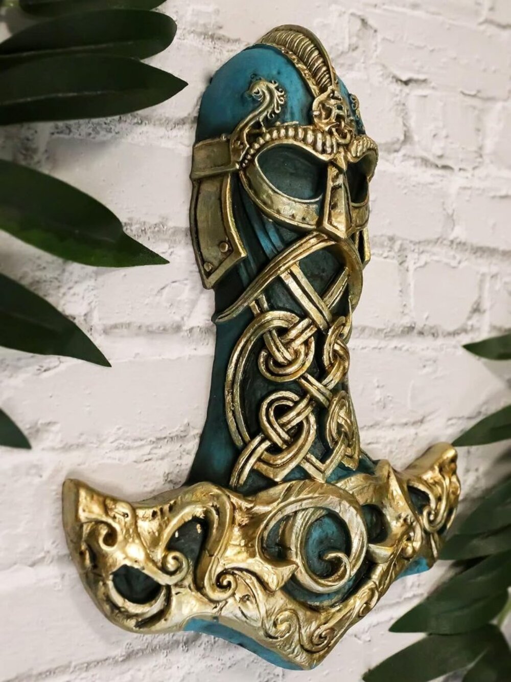 Alchemy Gothic Thors Hammer Mjolnir Wall Sculpture Viking Decor The Vault NWT